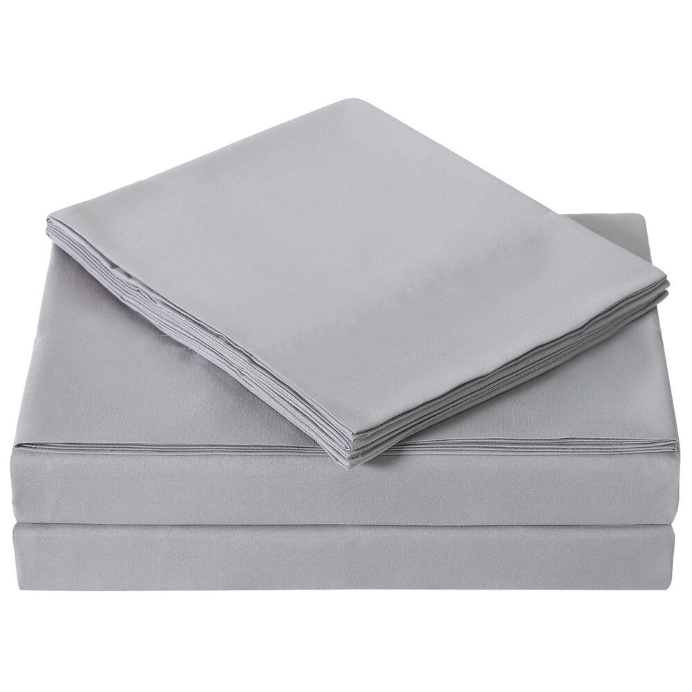 Pem America Truly Soft Everyday 3-Piece Twin Sheet Set in Grey, , large