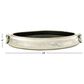 Maple and Jade Aluminum Decorative Bowl in Silver, , large