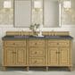 James Martin Vanities Lorelai 72" Double Vanity in Light Natural Oak with 3 cm Parisien Bleu Quartz Top, , large