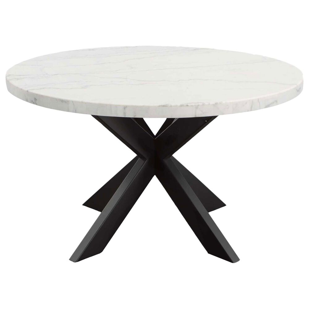 Steve Silver Xena Dining Table in White and Ebony - Table Only, , large