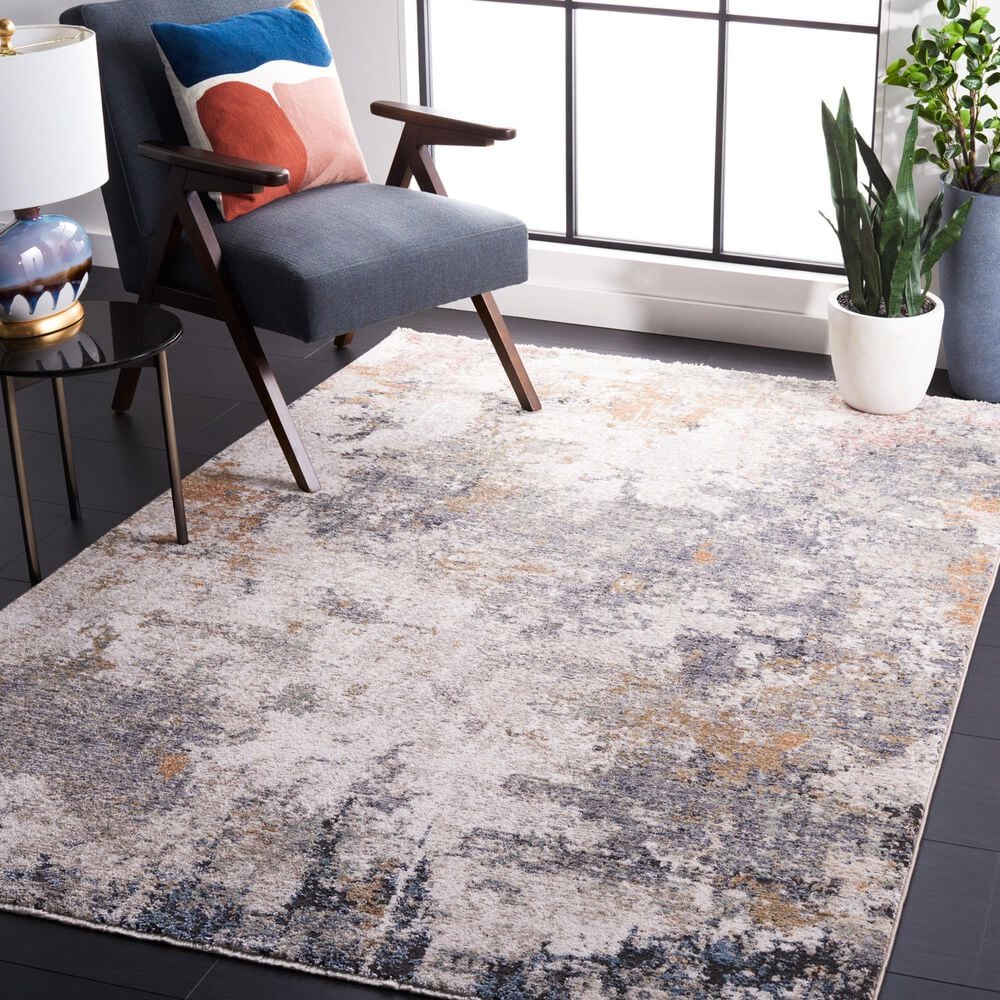 Safavieh Jasmine 5&#39;3&quot; x 7&#39;7&quot; Grey and Taupe Area Rug, , large