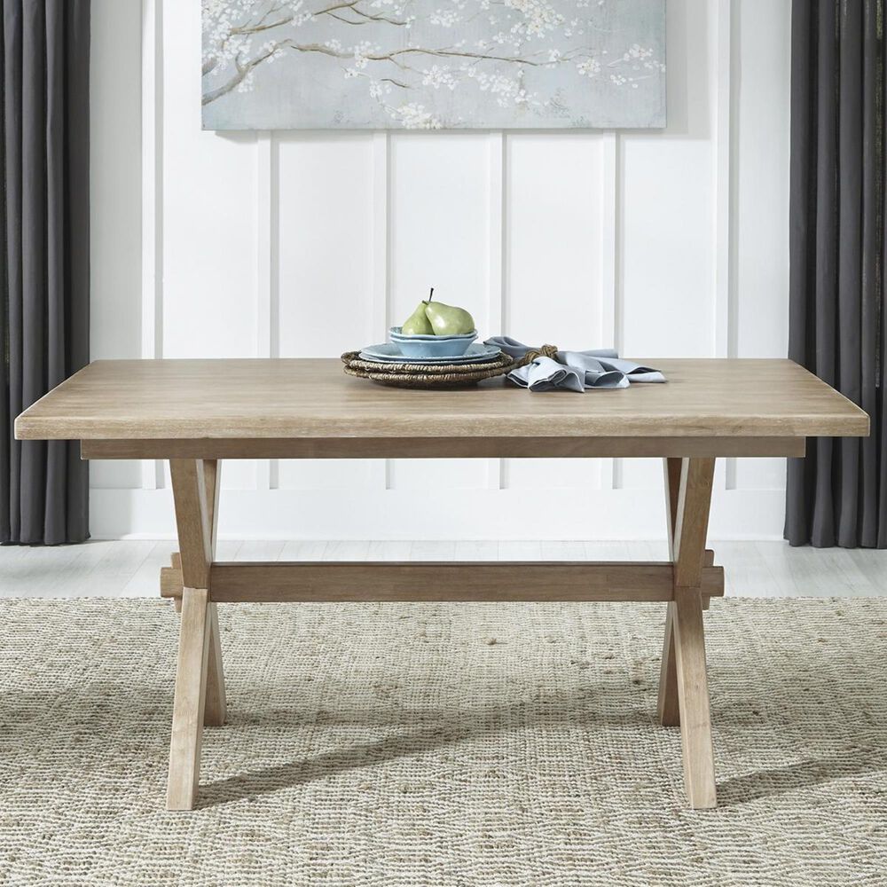 Homestyles Cambridge Dining Table in White washed, , large