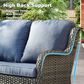 HOMLUX 7-Piece Patio Set in Denim Blue, , large