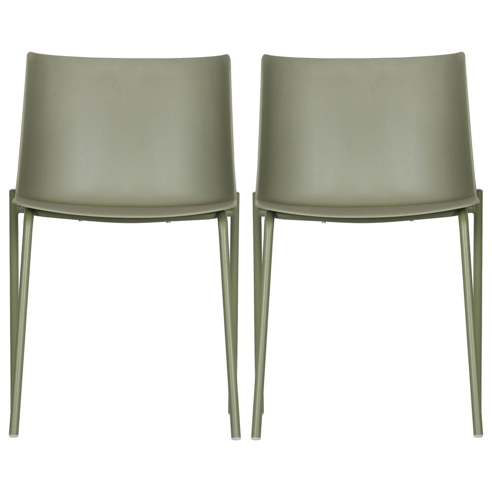 Moe&#39;s Home Collection Esme Patio Dining Chair in Green &#40;Set of 2&#41;, , large