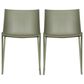 Moe"s Home Collection Esme Patio Dining Chair in Green (Set of 2), , large