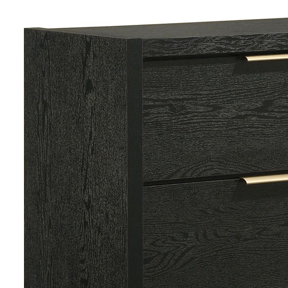 Mayberry Hill South Bend Queen Panel Bed with Dresser, Chest, and Two Nightstands in Black, , large