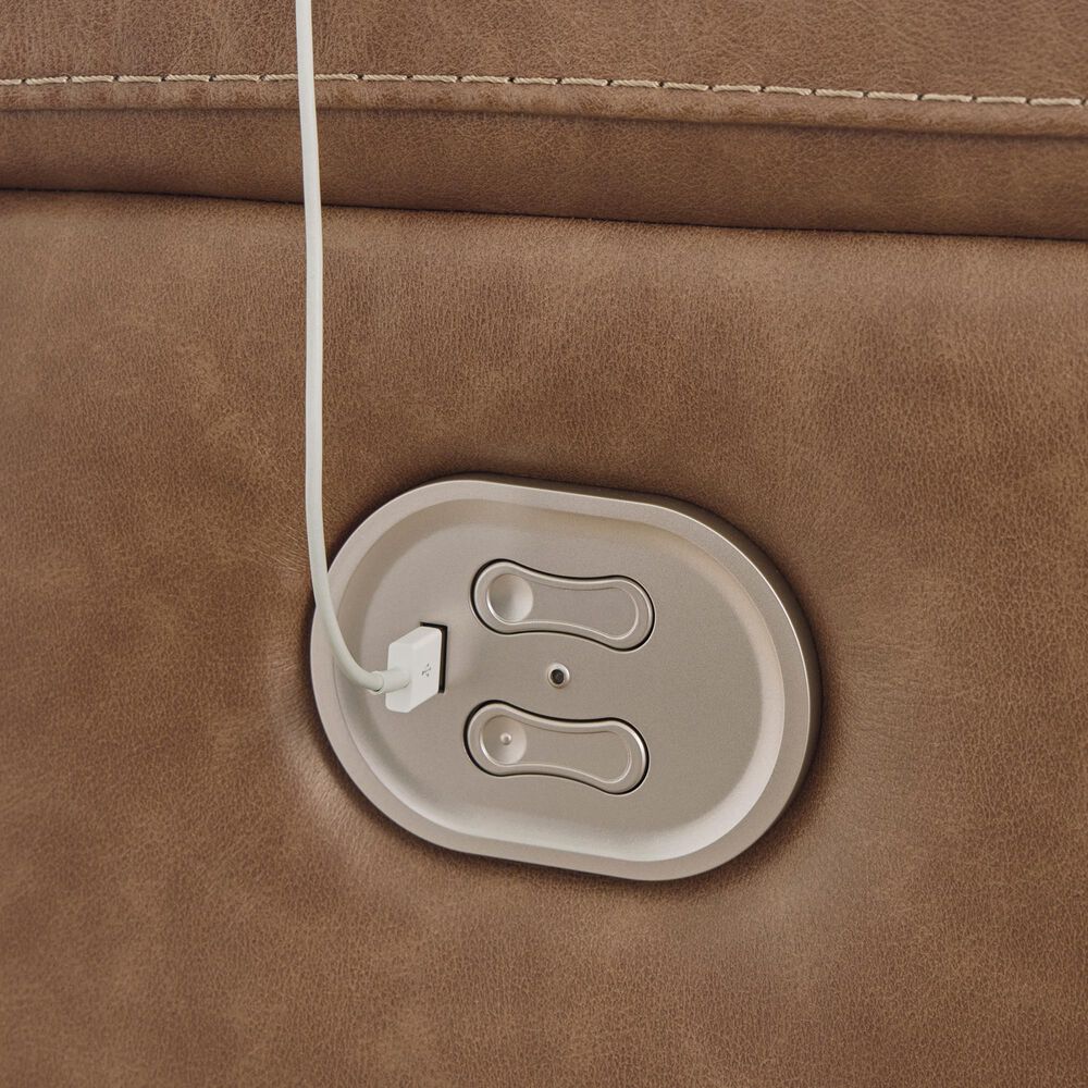 Ashley Trasimeno 2-Piece Power Reclining Living Room Set in Caramel, , large