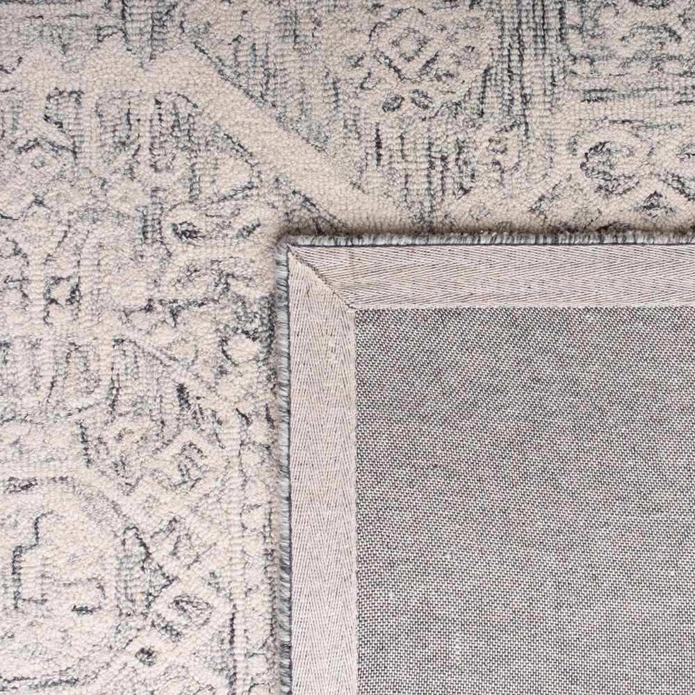 Safavieh Micro-Loop Oriental 11&#39; x 15&#39; Charcoal and Ivory Area Rug, , large