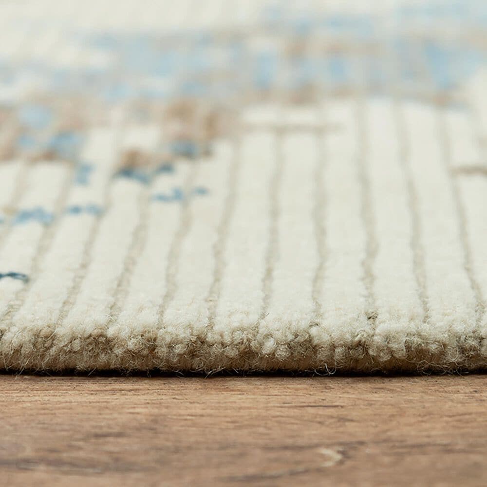 RIZZY Finesse 2' x 3' Beige and Blue Area Rug, , large