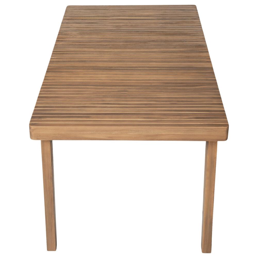 Hearth and Haven Outdoor Rectangular Dining Table in Brown - Table Only, , large