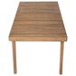 Hearth and Haven Outdoor Rectangular Dining Table in Brown - Table Only, , large