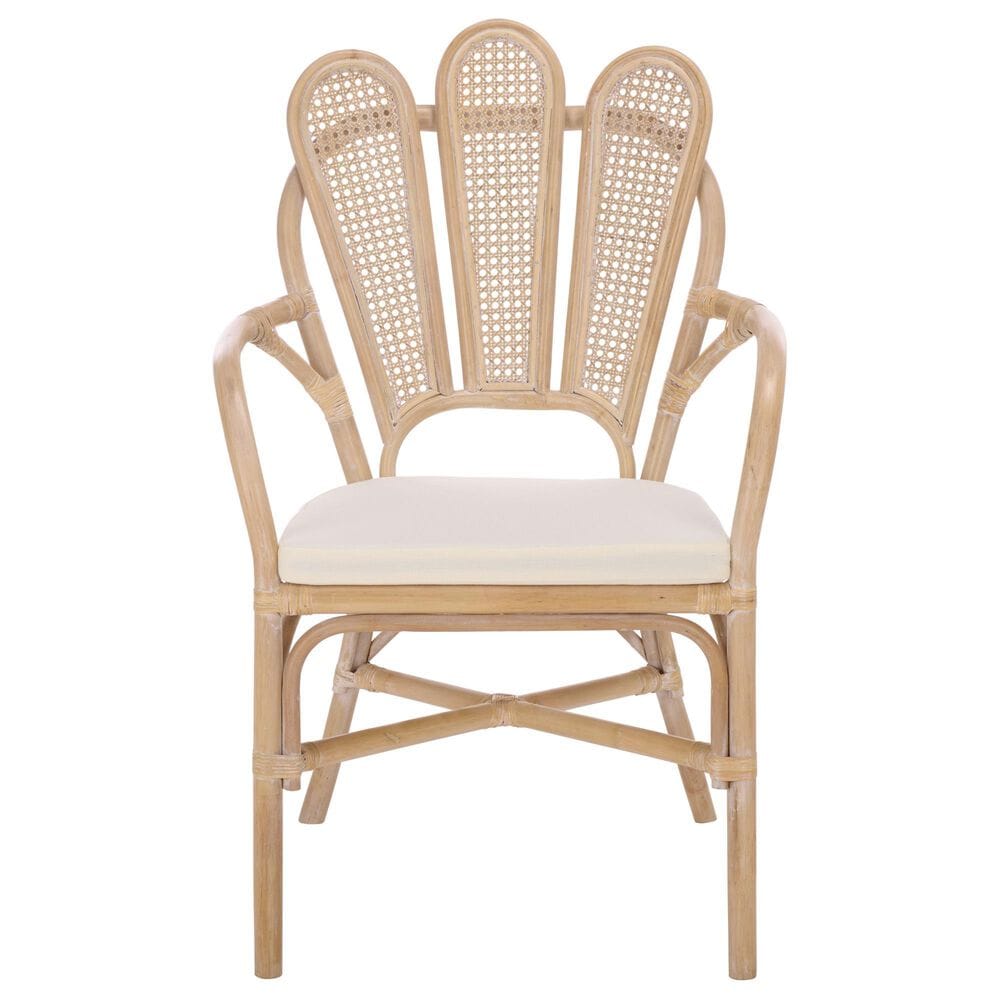 Safavieh Maki Arm Chair in Ivory, , large