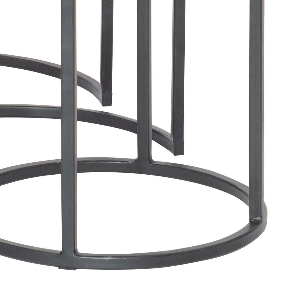 Uttermost Erik Nesting Tables in Aged Black and Antiqued Nickel, , large