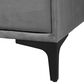 Baxton Studio Etienne 6-Drawer Dresser with Slate Grey Upholstered in Black, , large