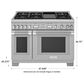 Thermador 48" Pro Grand Dual Fuel Range with 6 Burners in Stainless Steel, , large