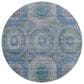 Dalyn Rug Company Karaj KJ6 8" Round Blue Indoor/Outdoor Area Rug, , large