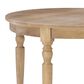 Linon Home Decor Avalon Round Dining Table in Light Natural Brown - Table Only, , large
