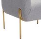 Zuo Modern Micaela Arm Chair in Gray and Gold, , large