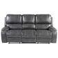 Steve Silver Keily Manual Reclining Sofa and Todoe Coffee Table in Dove Grey, , large