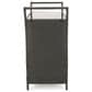 Hearth and Haven Bar Cart with Glass Top in Gray with Ice Tray, , large