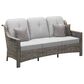 HOMLUX 5-Piece Patio Conversation Set with Two Ottomans in Light Gray, , large