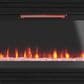 Legends Home Stardust Fireplace Mantel with Fireplace Insert in Seal Skin Black, , large