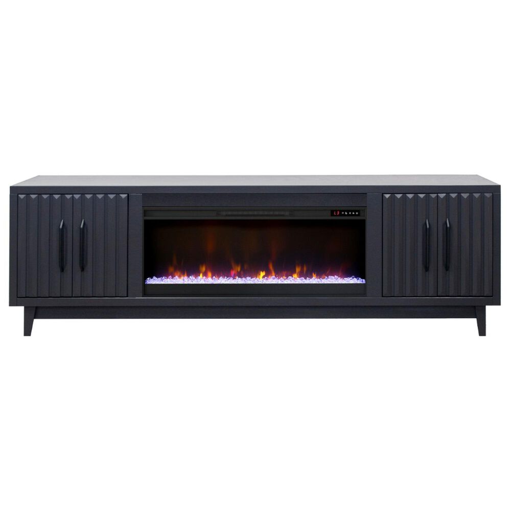 Legends Home 92" Super Fireplace Console in Seal Skin, , large