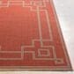 Surya Alfresco 7"3" Square Rust, Brown and Beige Indoor/Outdoor Area Rug, , large