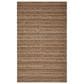 L&R Resources Natural Fiber Striped 9" x 12" Jet Black Area Rug, , large