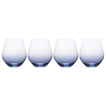 Mikasa Gianna Ombre Blue 19 Oz. Stemless Wine Glasses in Blue - Set of 4, , large