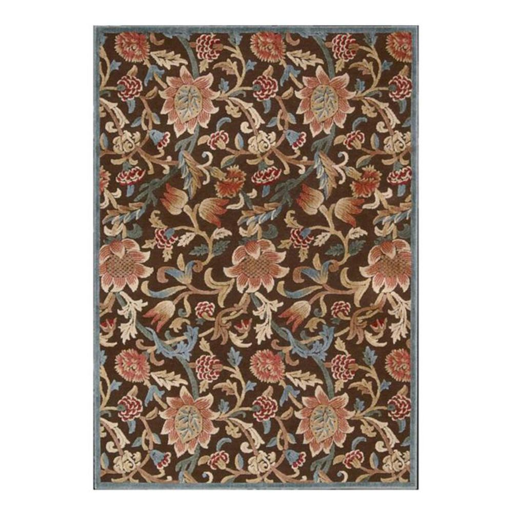 Nourison Graphic Illusions GIL06 5"3" x 7"5" Brown Area Rug, , large