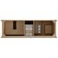 James Martin Kinnsden 72" Double Bathroom Vanity in Weathered Oak with 3 cm Tajnar Eclos Top and Rectangular Sinks, , large