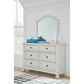 Ashley Robbinsdale Bedroom Mirror in Antique White, , large
