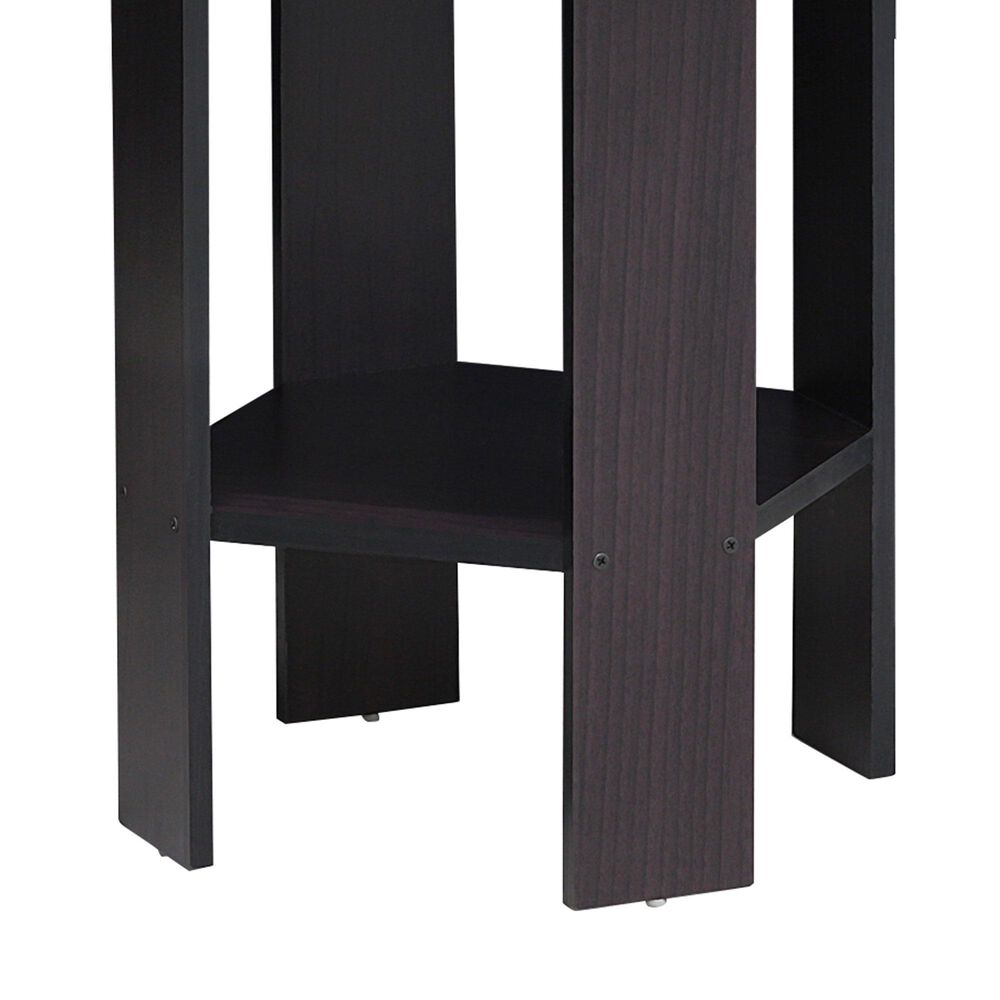 HOMLUX End Table in Dark Walnut (Set of 2), , large