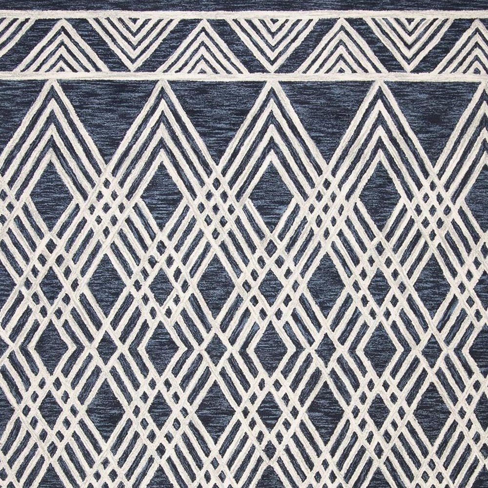 Safavieh Micro-Loop MLP155N 4&#39; x 6&#39; Navy and Ivory Area Rug, , large
