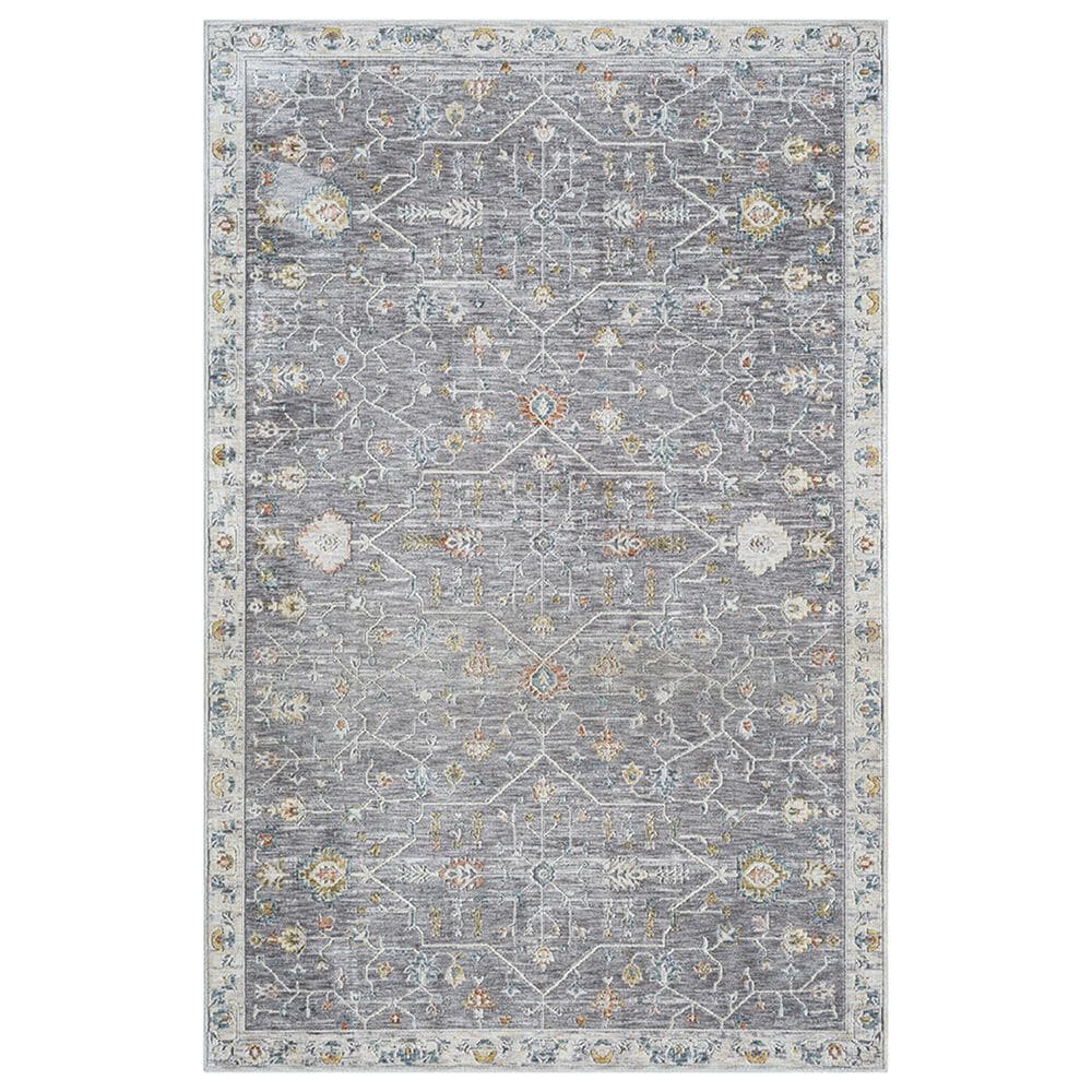 L&R Resources Allure Gray and Ivory 5" x 8" Area Rug, , large