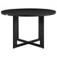 Blue River Cayman Outdoor Round Dining Table in Black - Table Only, , large