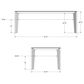 Amisco Fabiola and Carmela 7-Piece Rectangular Dining Set in Sugar Bronze, Armagnac and Travertino, , large