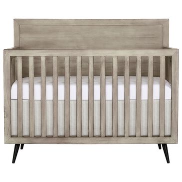 Evolur Stilnovo Convertible Crib in Windsor Oak Grey, , large