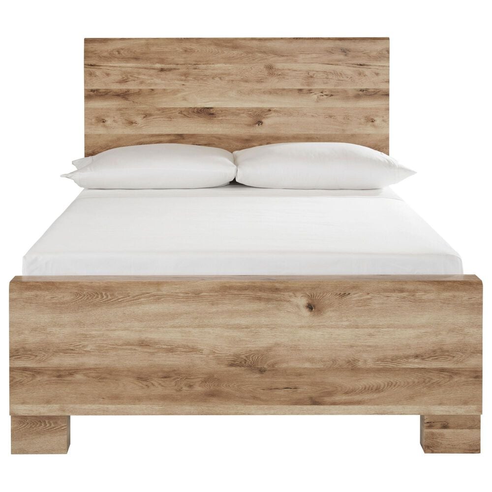 Ashley Hyanna 4-Piece Full Bedroom Set in Golden Rust Tan, , large