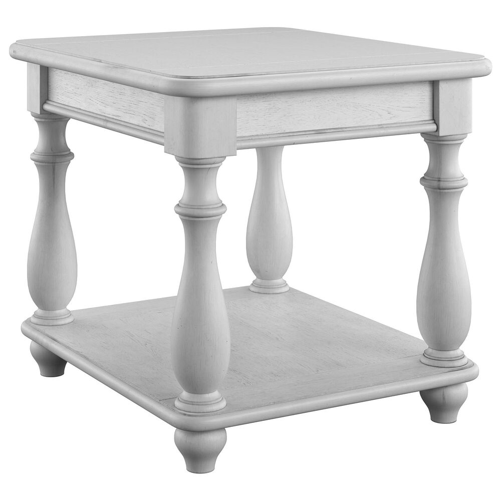 Golden Wave Furniture New Haven Square End Table in Oyster Shell, , large