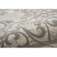 Nourison Damask DAS01 2"3" x 3"9" Ivory and Grey Area Rug, , large
