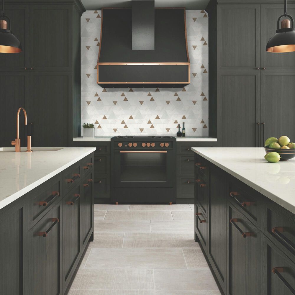 Dal-Tile Pietra Divina Calacatta Dolomiti Gray Blend Spectrum Mosaic Tile, , large