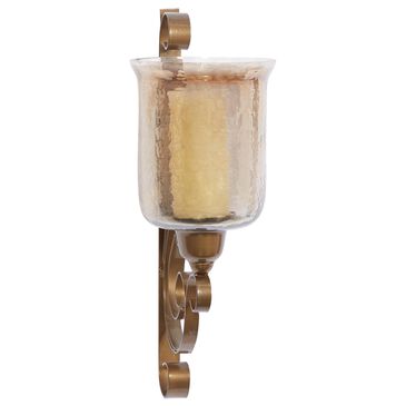 Maple and Jade 11" x 20" Candle Holder Wall Sconce in Brushed Bronze, , large