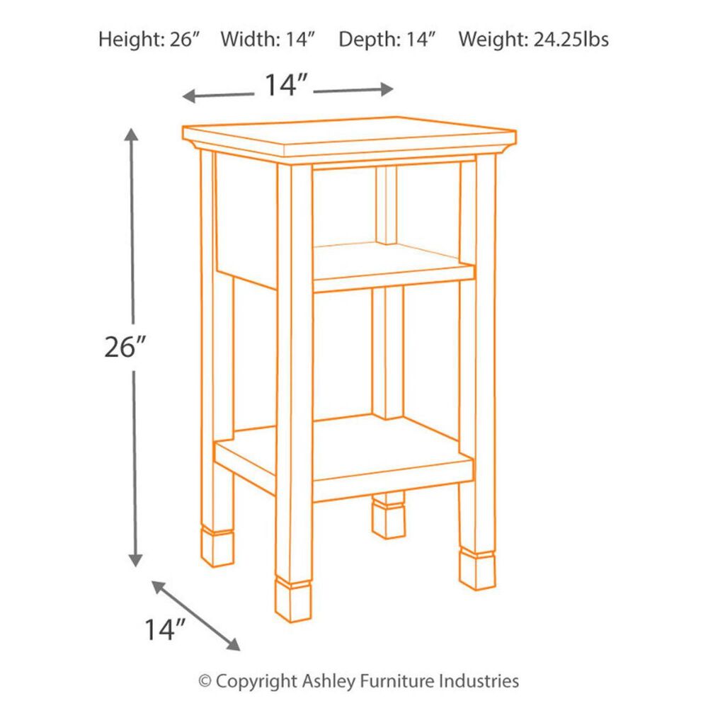 Ashley Marnville Accent Table in Dark Brown, , large