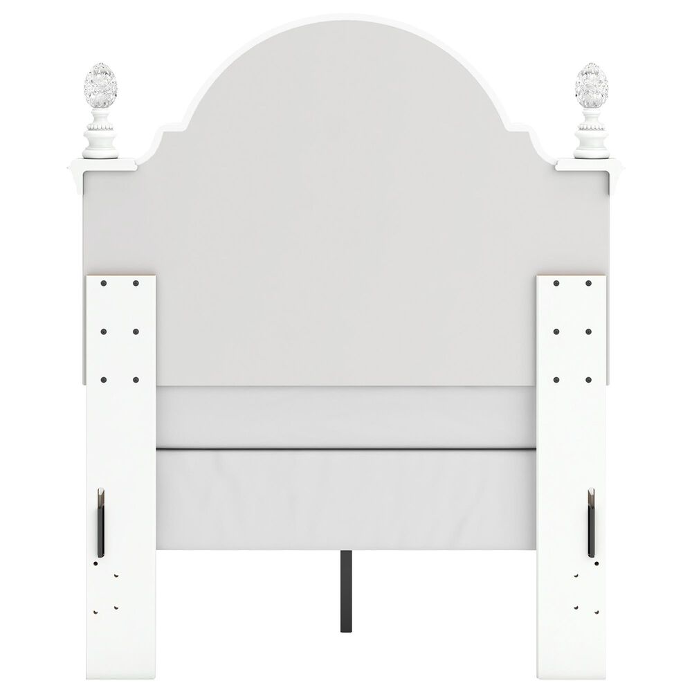 Ashley Kozlani 5-Piece Twin Panel Bedroom Set in Matte White, , large