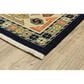 Oriental Weavers Lilihan Medallion 041H6 2" x 3" Blue and Ivory Scatter Rug, , large