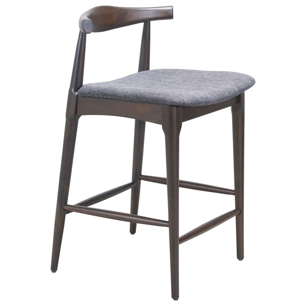 Zuo Modern Tuzka Bar Stool in Gray &amp; Espresso, , large
