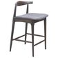 Zuo Modern Tuzka Bar Stool in Gray & Espresso, , large
