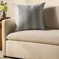 Loloi Auggie 22" Square Throw Pillow in Blue, White and Ivory, , large
